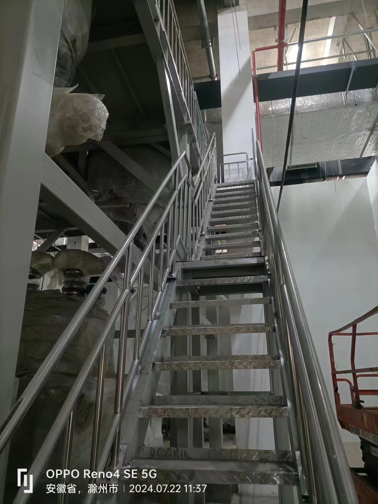 安徽利維能車間新建鋼平臺項目